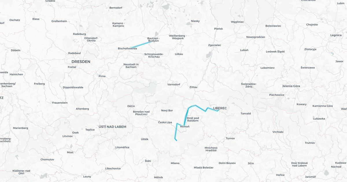Liniennetz von trilex-express - Die Länderbahn GmbH DLB