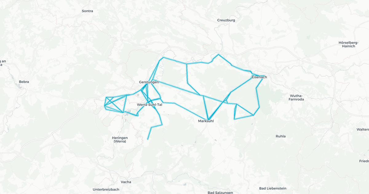 Liniennetz von Verkehr Werra OHG