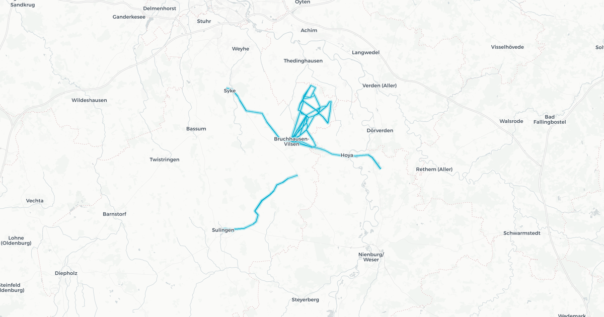 Liniennetz von Verkehrsbetriebe Grafschaft Hoya GmbH1