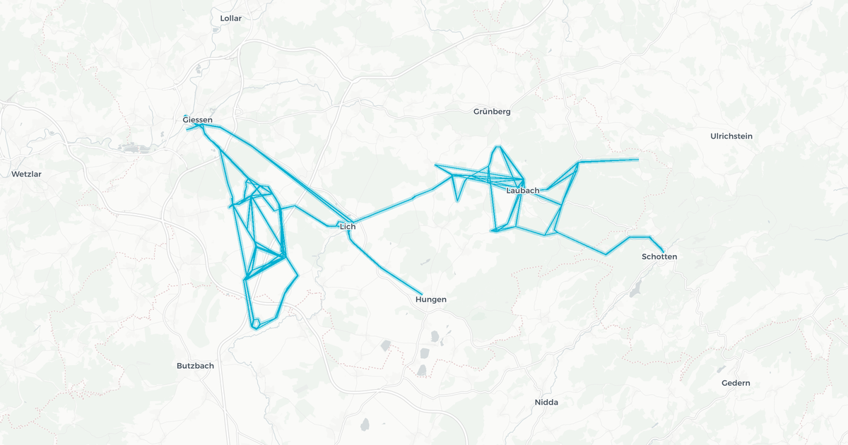Liniennetz von Verkehrsgesellschaft Gießen mbH