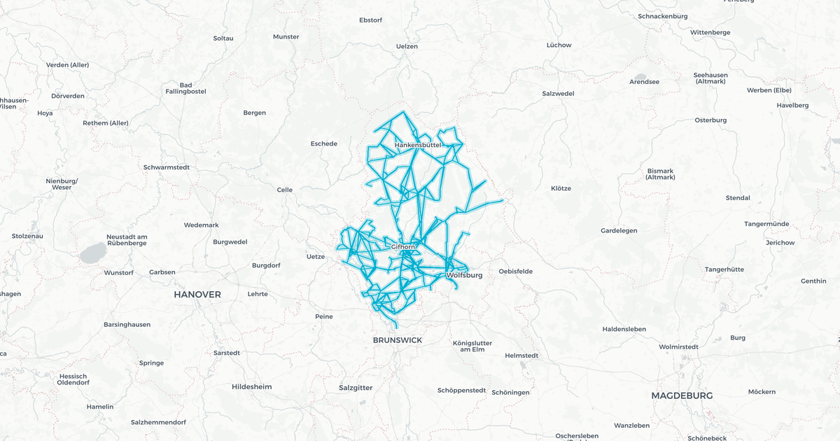 Liniennetz von Verkehrsgesellschaft LK Gifhorn mbH