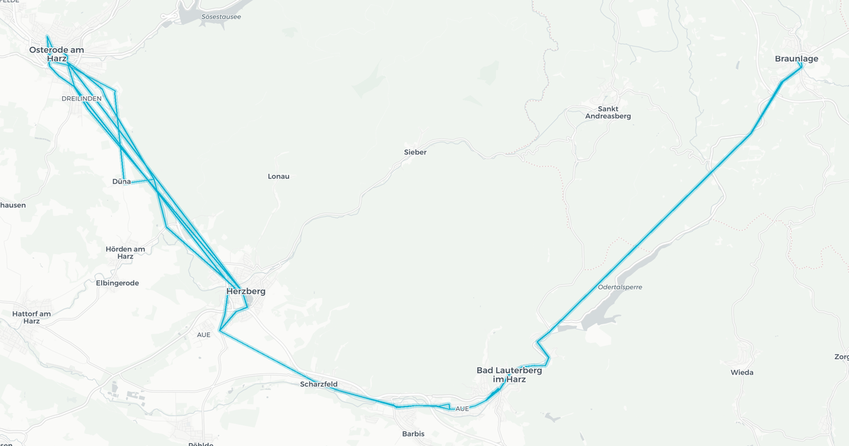 Liniennetz von Verkehrsgesellschaft Südniedersachsen mbH