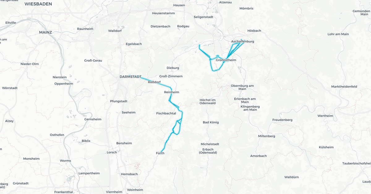 Liniennetz von Verkehrsgesellschaft Untermain
