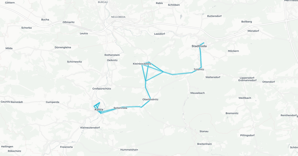 Liniennetz von Verkehrsunternehmen Andreas Schröder