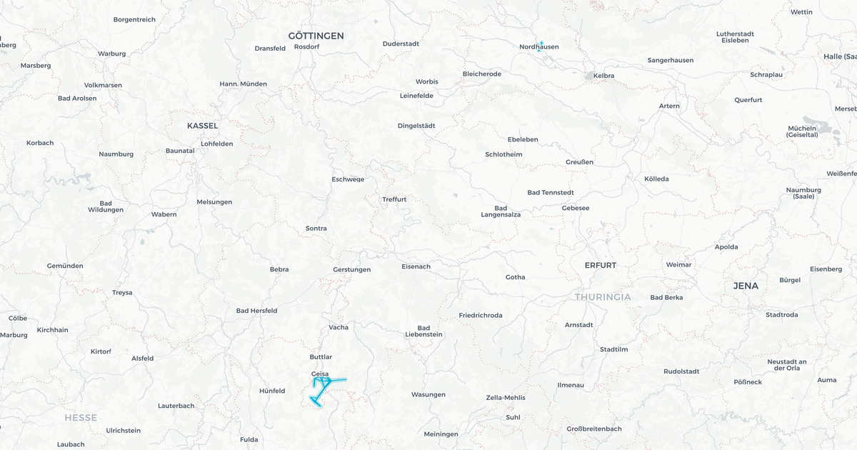 Liniennetz von Verkehrsunternehmen Wartburgmobil VUW gkAöR