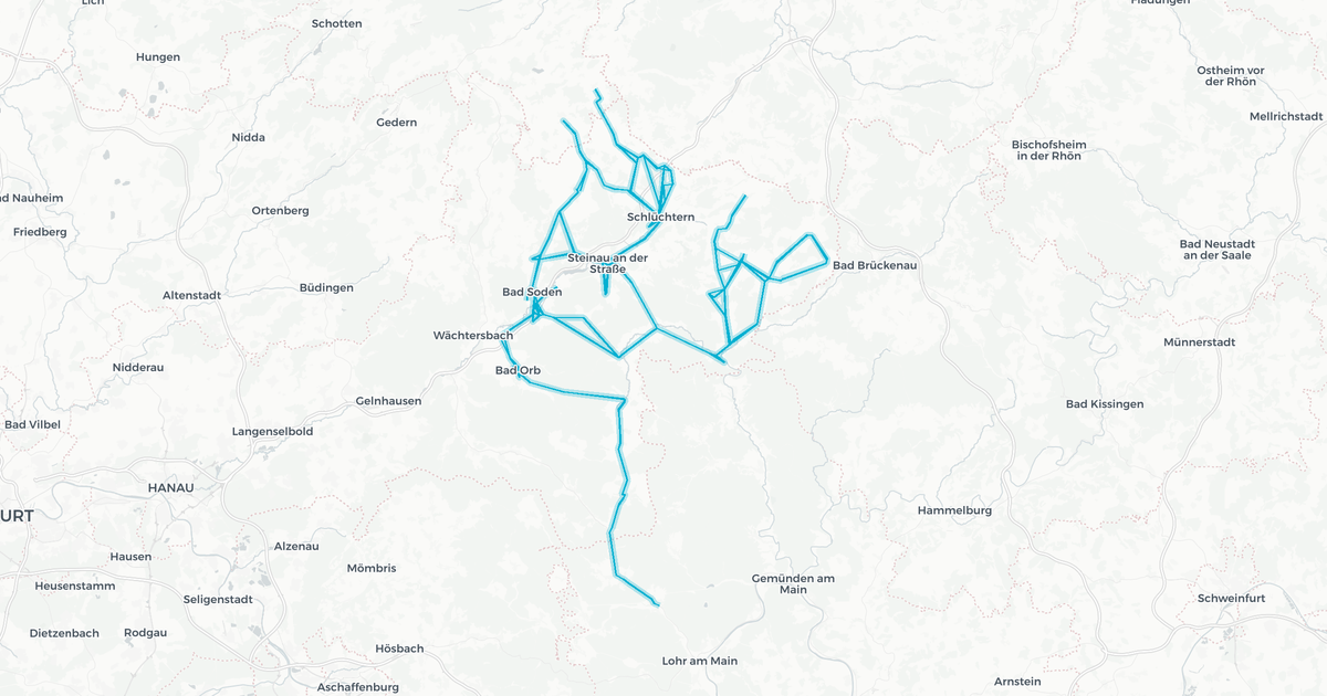 Liniennetz von VGF Fulda
