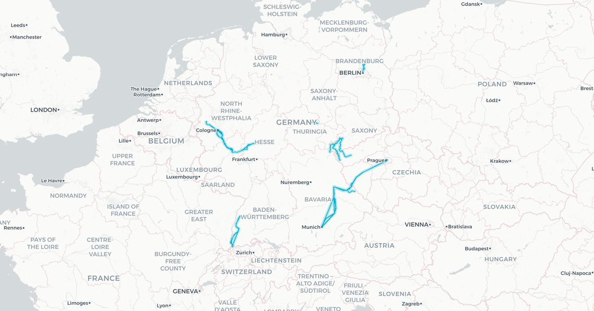 Liniennetz von vogtlandbahn - Die Länderbahn GmbH DLB