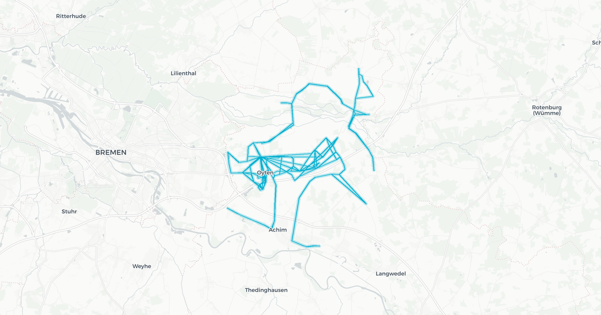 Liniennetz von Vonau Reisedienst GmbH & Co. KG