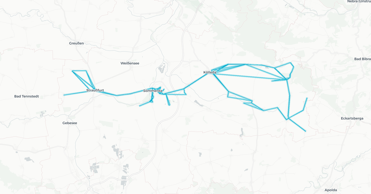 Liniennetz von VWG Sömmerda