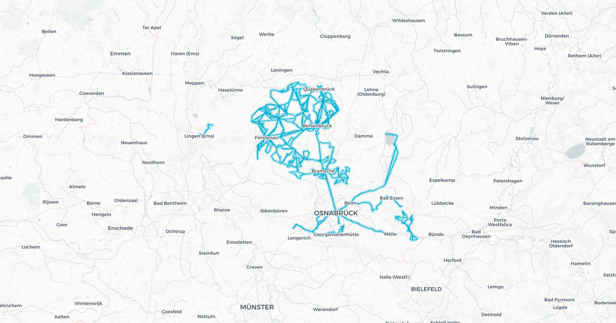 Liniennetz von Weser-Ems-Bus Betrieb Osnabrück
